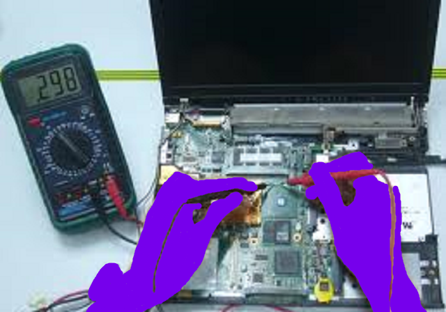 laptop inside